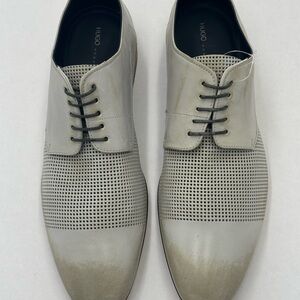 HUGO by Hugo Boss Italian Perforated Leather Derby Shoes Size 11